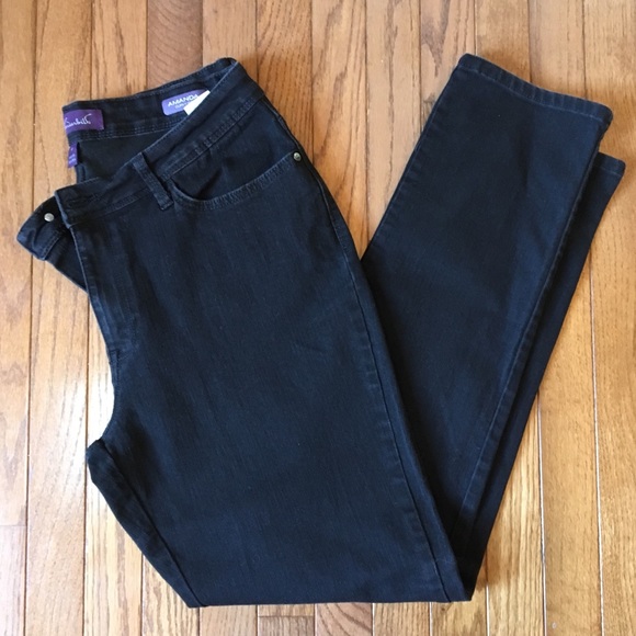Classic Black Denim Jeans 14 Gloria Vanderbilt - Picture 2 of 5